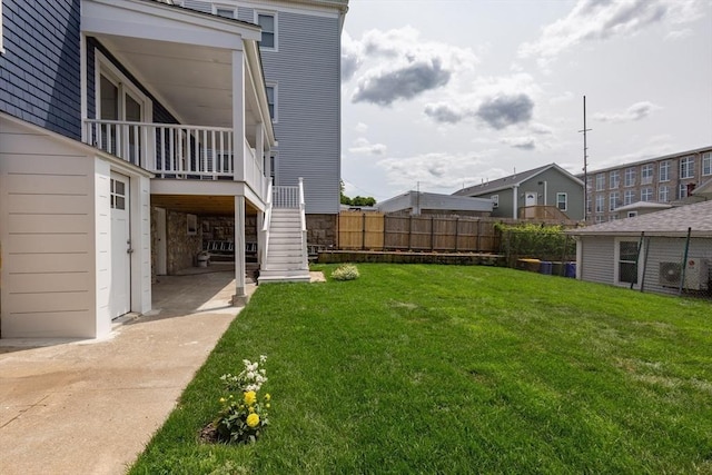 247 Pitman St, Fall River, MA 02723 - view of yard with stairs