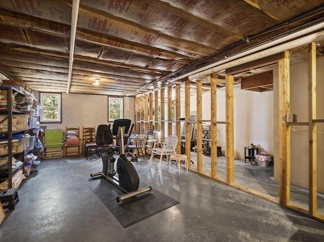 view of workout room