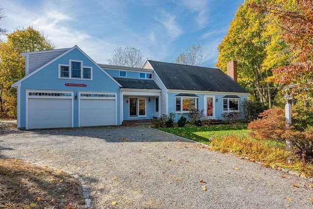 front facade featuring a garage