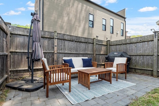 15 Hardy St Unit 2, Salem, MA 01970 - fenced backyard with a patio and an outdoor hangout area
