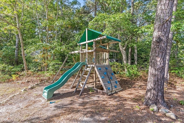 view of jungle gym