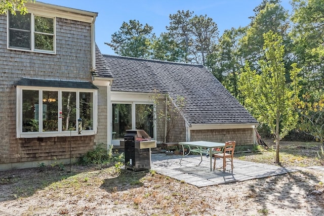 view of patio / terrace featuring a grill