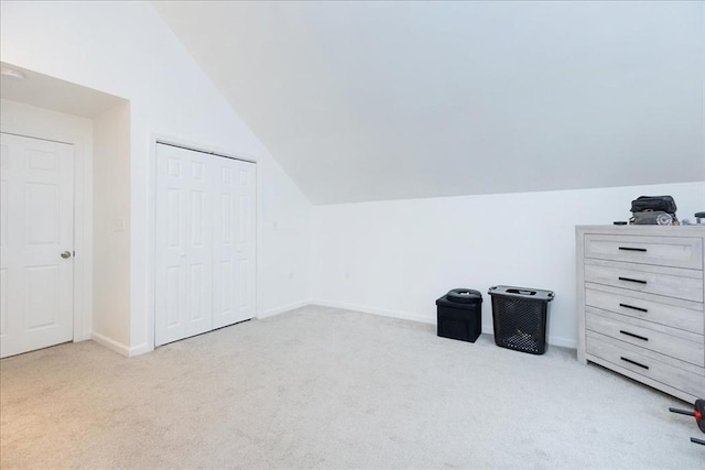 66 Hamilton St Unit 3, Leominster, MA 01453 - additional living space with carpet, lofted ceiling, and baseboards