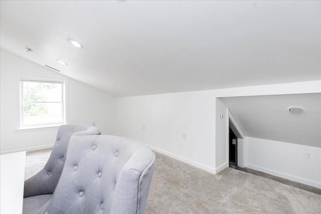 66 Hamilton St Unit 3, Leominster, MA 01453 - bonus room with lofted ceiling, carpet flooring, baseboards, and recessed lighting