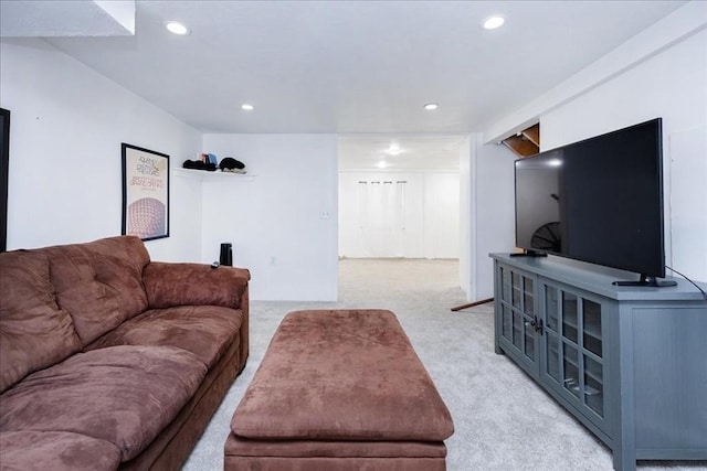 66 Hamilton St Unit 3, Leominster, MA 01453 - living room with light colored carpet and recessed lighting