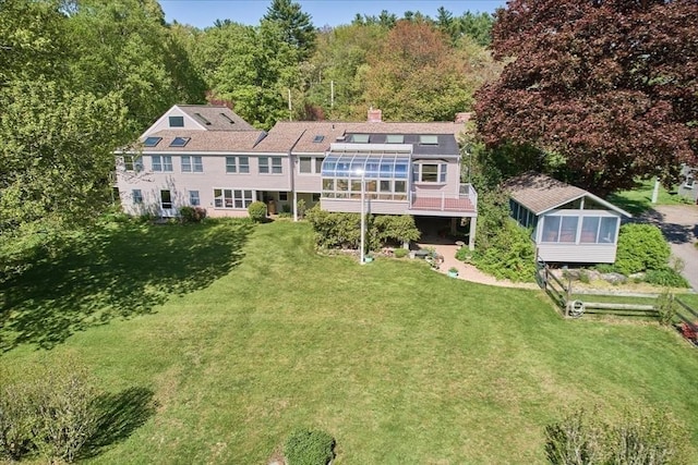 78 Daniels St, Franklin, MA 02038 - view from above of property with a forest