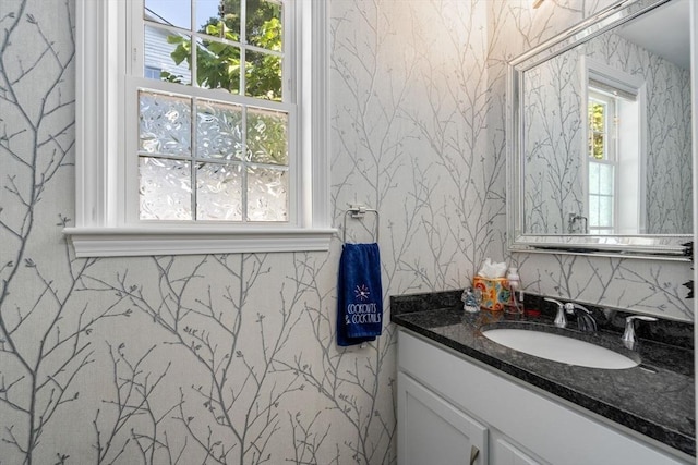 bathroom featuring vanity