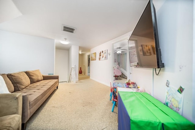 1441 Stafford Rd, Fall River, MA 02721 - rec room with carpet flooring and ceiling fan