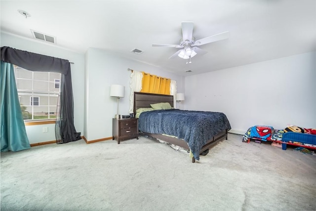 1441 Stafford Rd, Fall River, MA 02721 - carpeted bedroom featuring baseboards and a ceiling fan