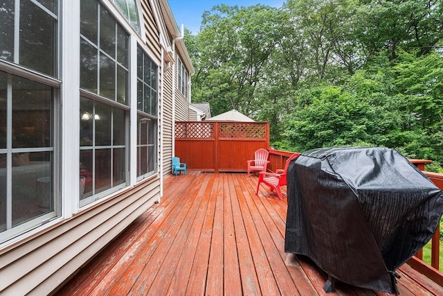 18 Hitching Post Ln Unit 18, Northborough, MA 01532 - wooden deck with a grill