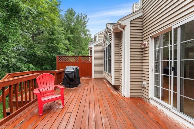 18 Hitching Post Ln Unit 18, Northborough, MA 01532 - wooden terrace with a grill