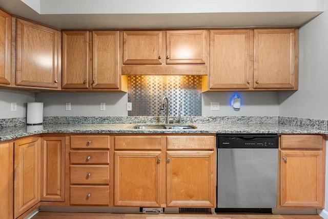 18 Hitching Post Ln Unit 18, Northborough, MA 01532 - kitchen with stainless steel dishwasher and light stone countertops
