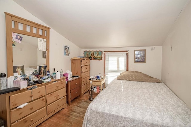 43 Huntington St, Brockton, MA 02301 - bedroom with light wood finished floors, lofted ceiling, and an office area
