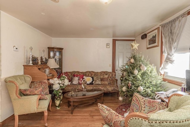 43 Huntington St, Brockton, MA 02301 - living area with wood finished floors