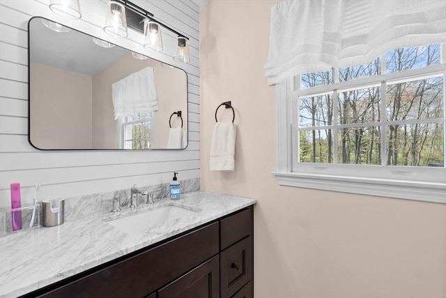bathroom featuring vanity