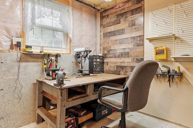 68 Victoria Ave, Athol, MA 01331 - office space featuring unfinished concrete flooring and a workshop area