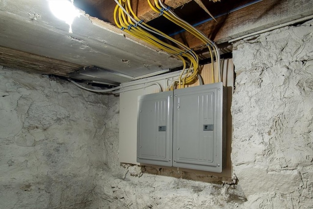 121 Horton St, Fall River, MA 02723 - utility room featuring electric panel