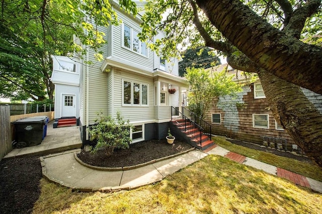 121 Horton St, Fall River, MA 02723 - view of front of property featuring a patio area