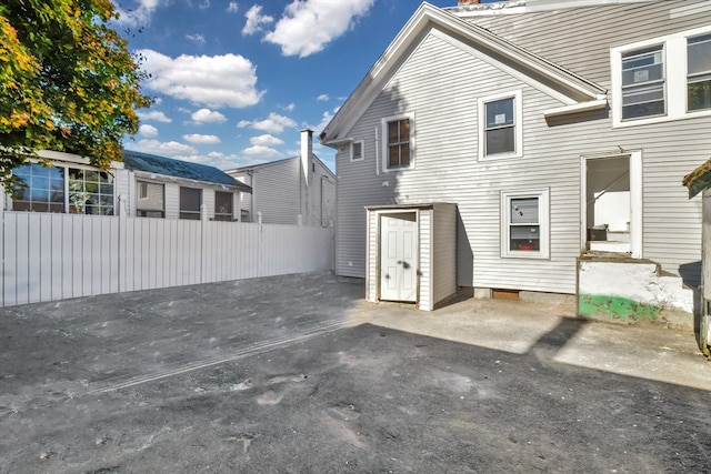 rear view of house with a patio area