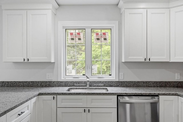 572 Pleasant St, Athol, MA 01331 - kitchen with dishwasher, plenty of natural light, and white cabinets