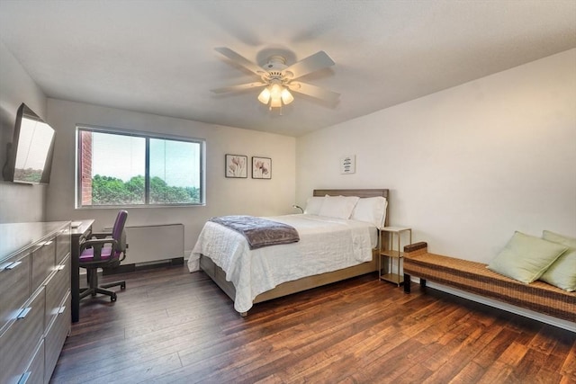 1 Summit Dr Unit 62, Reading, MA 01867 - bedroom featuring dark wood finished floors, ceiling fan, and an office area