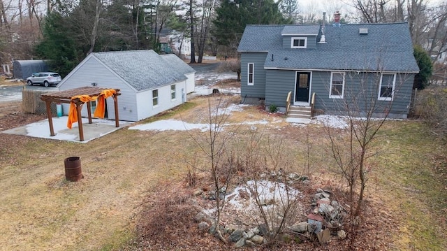 rear view of house featuring a patio area