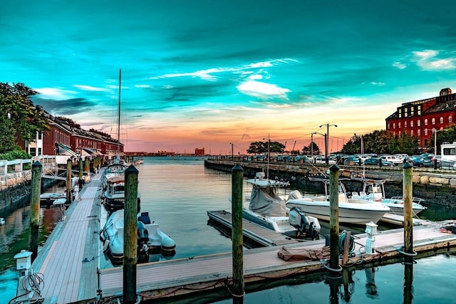 343 Commercial St Unit 212, Boston, MA 02109 - dock area featuring a water view