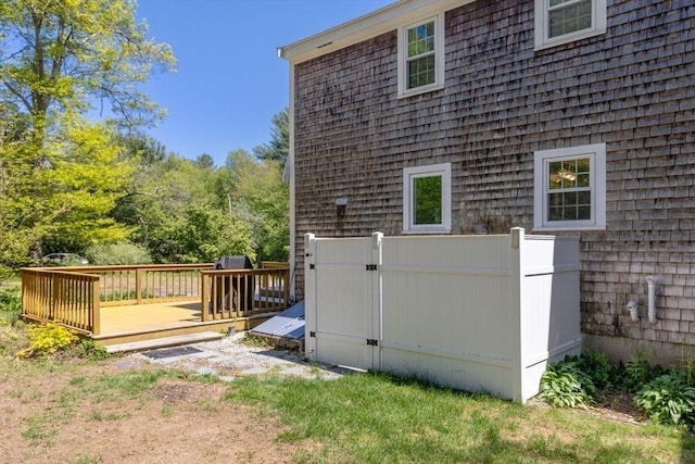 62 Bianca Rd, Duxbury, MA 02332 - view of home's exterior with a wooden deck