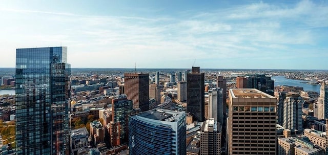 property's view of city with a water view