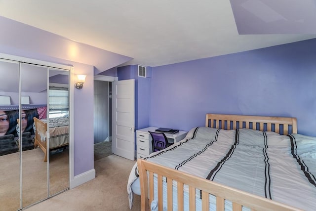 50 Duryea St, Springfield, MA 01104 - bedroom with light carpet, a closet, and baseboards
