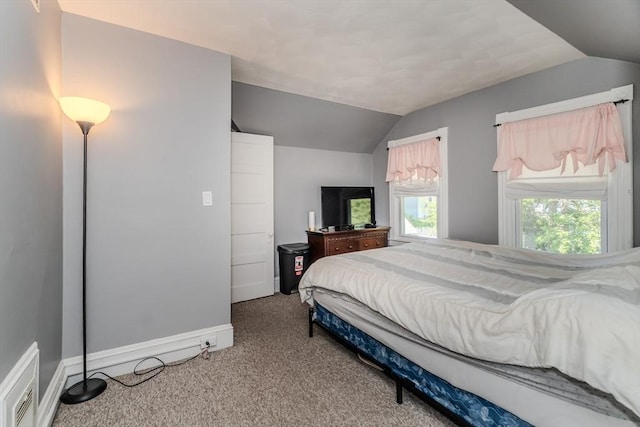 50 Duryea St, Springfield, MA 01104 - carpeted bedroom featuring lofted ceiling and baseboards