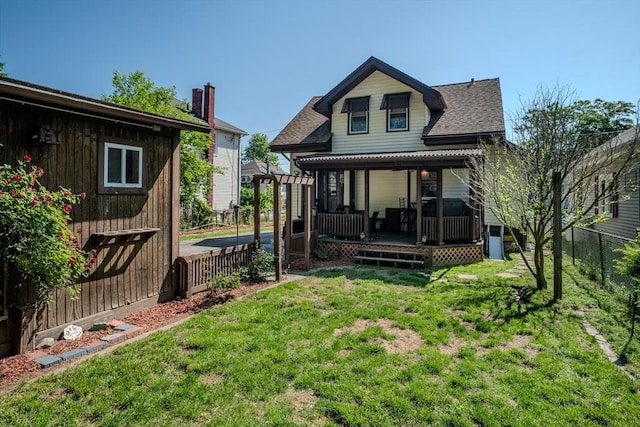 50 Duryea St, Springfield, MA 01104 - back of property featuring a shingled roof