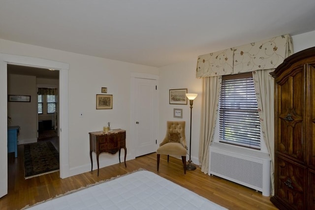 1142 Longmeadow St, Longmeadow, MA 01106 - bedroom featuring radiator, wood finished floors, and a closet