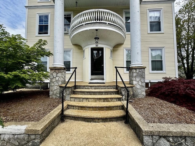 98 Pennacook St Unit 4, Manchester, NH 03104 - property entrance with a balcony