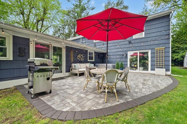 41 Dick Dr, Worcester, MA 01609 - view of patio / terrace featuring an outdoor hangout area and area for grilling