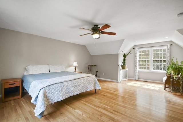 17 Sean Mikeal Way, Grafton, MA 01519 - bedroom featuring lofted ceiling, light wood finished floors, baseboards, and ceiling fan