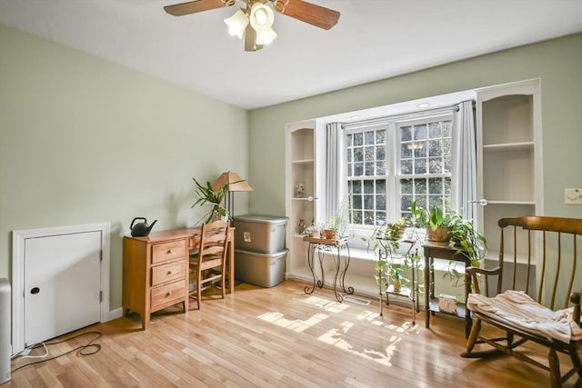 17 Sean Mikeal Way, Grafton, MA 01519 - sitting room with ceiling fan and wood finished floors