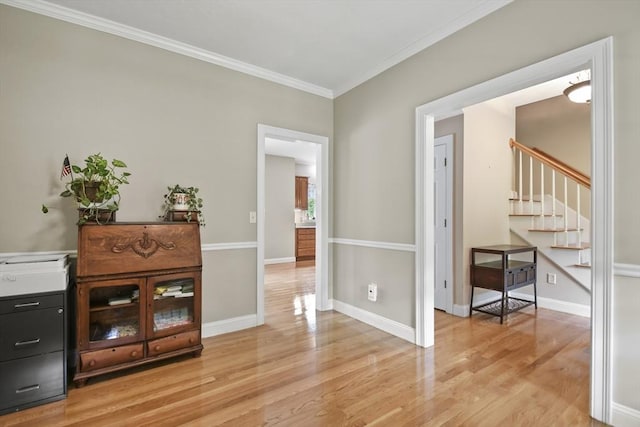 17 Sean Mikeal Way, Grafton, MA 01519 - interior space featuring light wood finished floors, stairs, crown molding, and baseboards