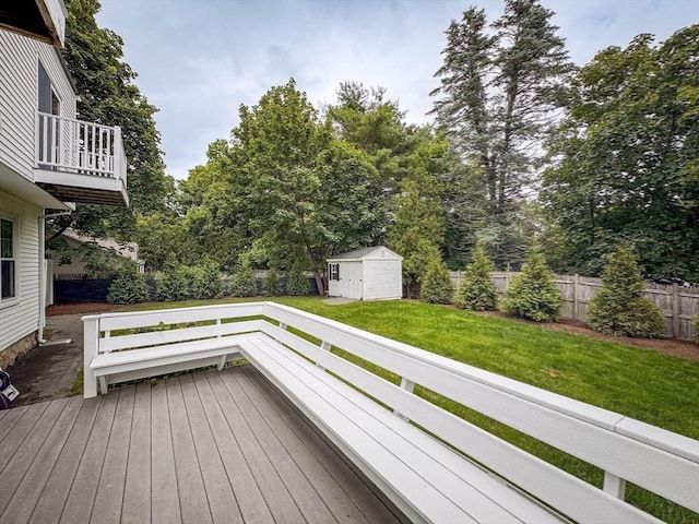 19 Center St, Weymouth, MA 02189 - wooden deck featuring a shed and view of scattered trees