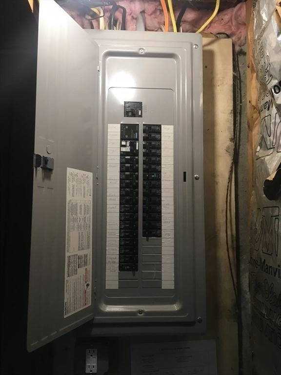 46 Mill Rd, Dudley, MA 01571 - utility room with electric panel