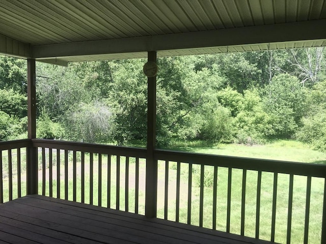 46 Mill Rd, Dudley, MA 01571 - wooden terrace featuring a yard and a wooded view