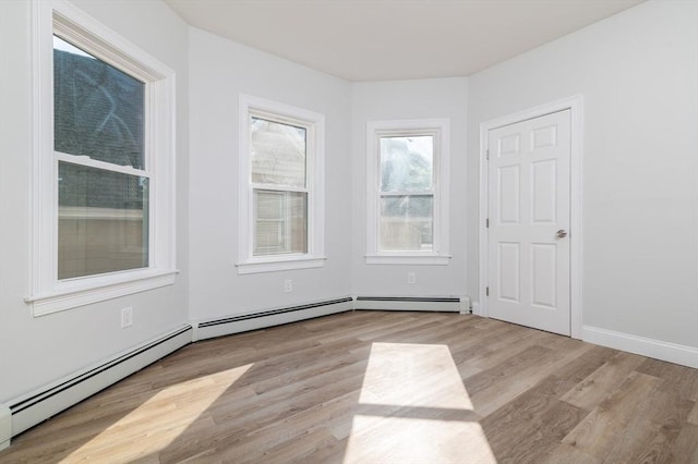 7 Cliff St, Attleboro, MA 02703 - spare room featuring light wood-style flooring and baseboard heating