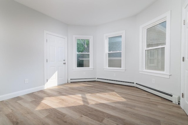 7 Cliff St, Attleboro, MA 02703 - empty room featuring wood finished floors and baseboard heating