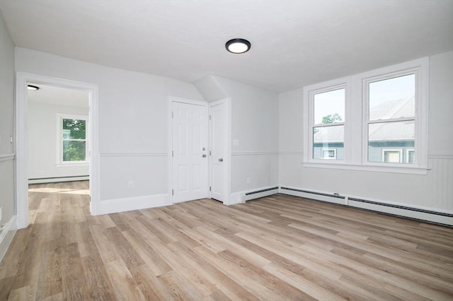 7 Cliff St, Attleboro, MA 02703 - spare room featuring baseboard heating and light wood-style floors