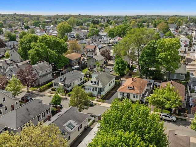 aerial perspective of suburban area