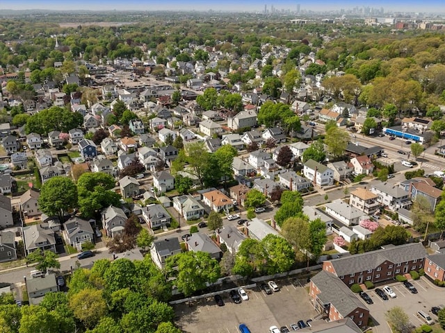 aerial perspective of suburban area