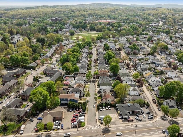 aerial view of residential area