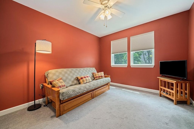 37 Hastings St Unit 207, Boston, MA 02132 - living area featuring carpet and ceiling fan