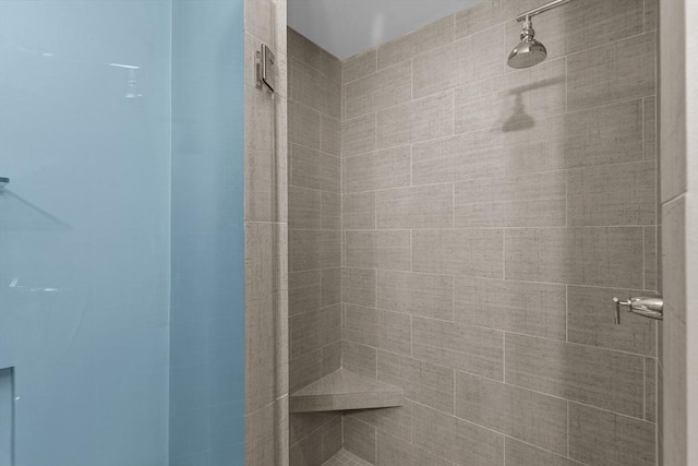 bathroom featuring walk in shower