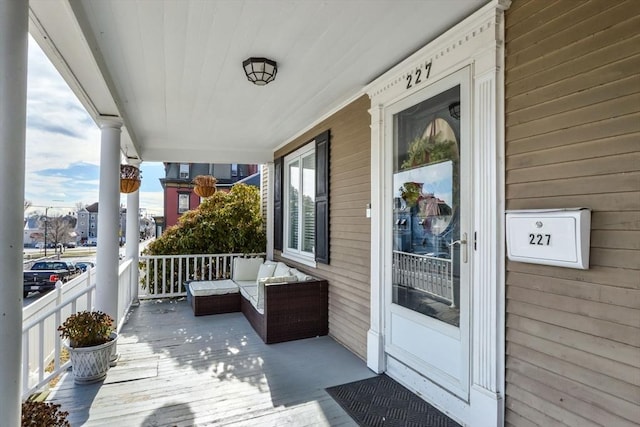 balcony with a porch